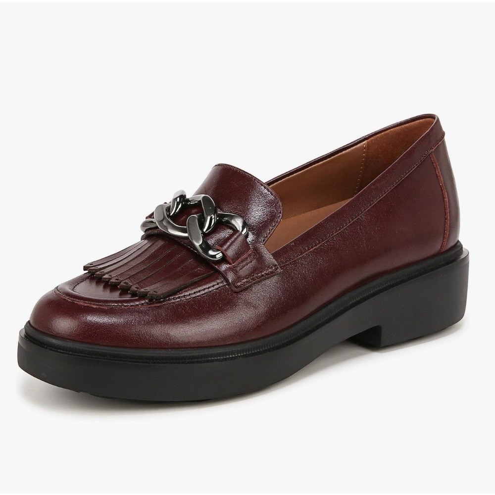 Naturalizer Women's Paris Chain Link Slip On Loafer 8.5 - Wine
